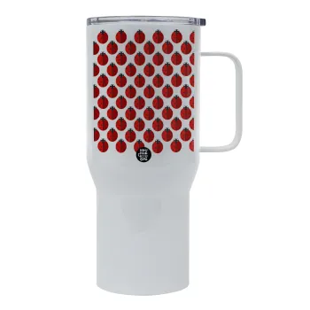 Coccinella, Mega Stainless steel Tumbler with lid, double wall 750L