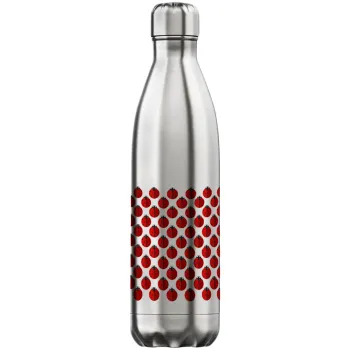 Πασχαλίτσα, Μεταλλικό παγούρι θερμός Inox (Stainless steel), διπλού τοιχώματος, 750ml