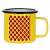 Metallic enamel MATT Yellow cup 360ml
