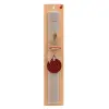 Easter Set, wooden keychain & scented Easter candle flat (30cm) (GRAY)