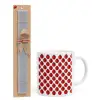 Easter Set, Ceramic Cup (330ml) & Easter aromatic flat candle (30cm) (GRAY)