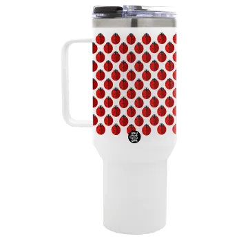 Πασχαλίτσα, Mega Tumbler με καπάκι, διπλού τοιχώματος (θερμό) 1,2L