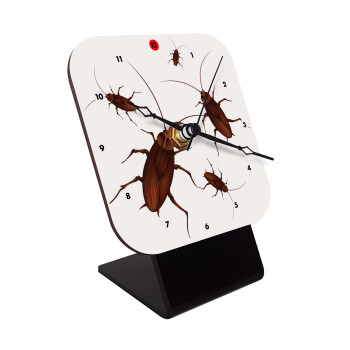 Κατσαρίδα, Επιτραπέζιο ρολόι ξύλινο με δείκτες (10cm)