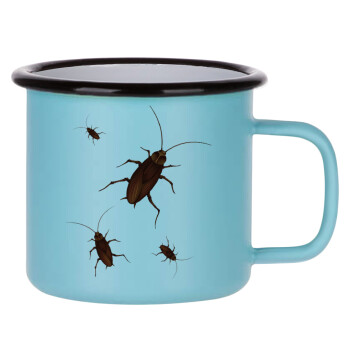 Κατσαρίδα, Κούπα Μεταλλική εμαγιέ ΜΑΤ σιέλ 360ml