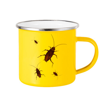 Κατσαρίδα, Κούπα Μεταλλική εμαγιέ Κίτρινη 360ml
