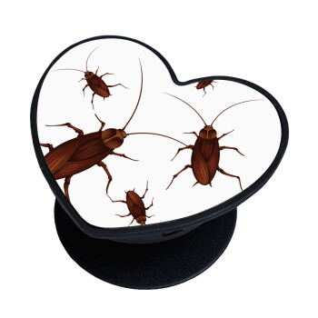 Blattodea, Phone Holders Stand  καρδιά Μαύρο Βάση Στήριξης Κινητού στο Χέρι