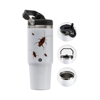 Blattodea, 30oz stainless Steel Tumbler with Handle