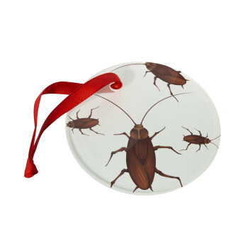 Κατσαρίδα, Χριστουγεννιάτικο στολίδι γυάλινο 9cm