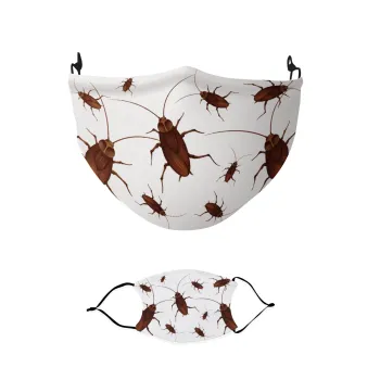 Κατσαρίδα, Μάσκα υφασμάτινη παιδική πολλαπλών στρώσεων με υποδοχή φίλτρου