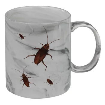 Blattodea, Mug ceramic marble style, 330ml