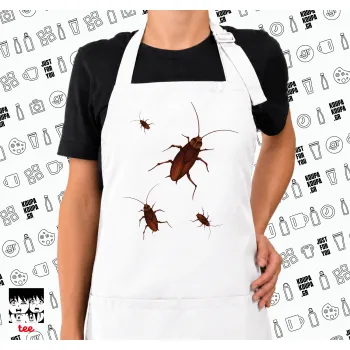 Κατσαρίδα, Ποδιά μακριά Σεφ ολόσωμη με τσέπες white (ΕΝΗΛΙΚΩΝ)