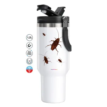 Blattodea, Mega Stainless steel Tumbler with lid, double wall 1,2L