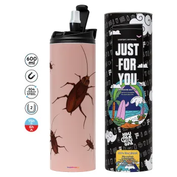 Blattodea, Tumbler stainless steel PINK 600ml