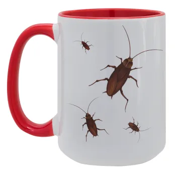 Blattodea, Κούπα Mega 15oz, κεραμική Κόκκινη, 450ml