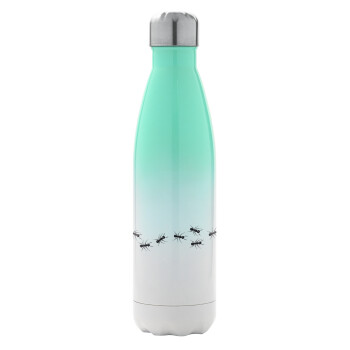 Ants, Metal mug thermos Green/White (Stainless steel), double wall, 500ml