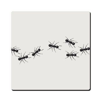 Ants, Τετράγωνο μαγνητάκι ξύλινο 6x6cm