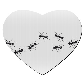 Ants, Mousepad heart 23x20cm