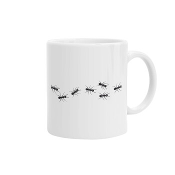 Ants, Ceramic coffee mug, 330ml (1pcs)