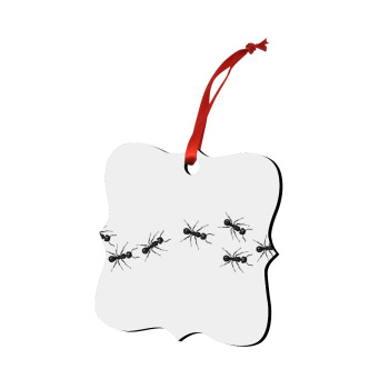 Μυρμήγκια, Στολίδι Χριστουγεννιάτικο στολίδι polygon ξύλινο 7.5cm