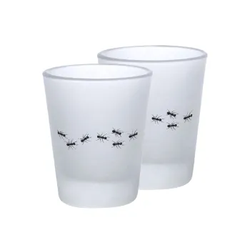 Ants, Σφηνοπότηρα γυάλινα 45ml του πάγου (2 τεμάχια)
