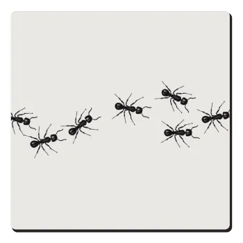 Ants, Τετράγωνο μαγνητάκι ξύλινο 6x6cm