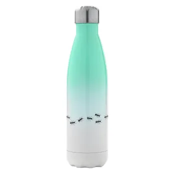 Ants, Metal mug thermos Green/White (Stainless steel), double wall, 500ml