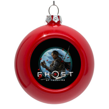 Ghost of Tsushima, Red Christmas tree ornament bauble 8cm