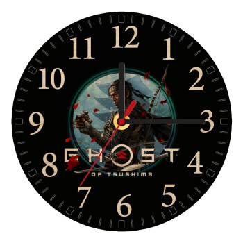 Ghost of Tsushima, Ρολόι τοίχου ξύλινο plywood (20cm)