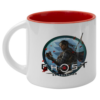 Ghost of Tsushima, Κούπα κεραμική 400ml Λευκή/Κόκκινη