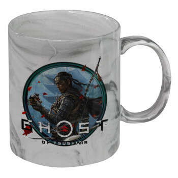 Ghost of Tsushima, Mug ceramic marble style, 330ml
