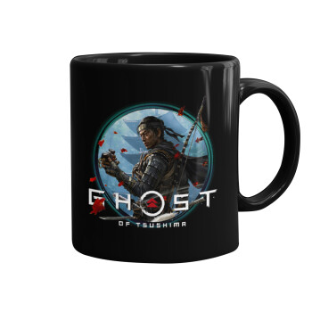 Ghost of Tsushima, Mug black, ceramic, 330ml