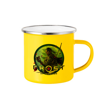 Ghost of Tsushima, Yellow Enamel Metallic Cup 360ml