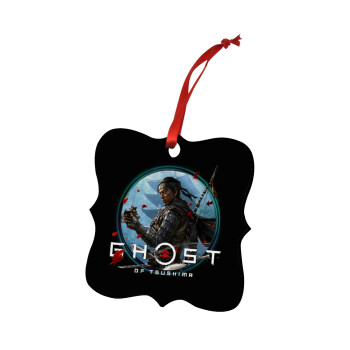 Ghost of Tsushima, Christmas ornament polygon wooden 7.5cm