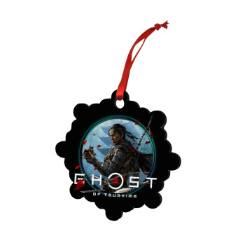 Ghost of Tsushima, Christmas ornament snowflake wooden 7.5cm