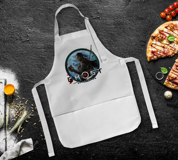 Ghost of Tsushima — Kids' full-length chef apron (adjustable, with 2 pockets)