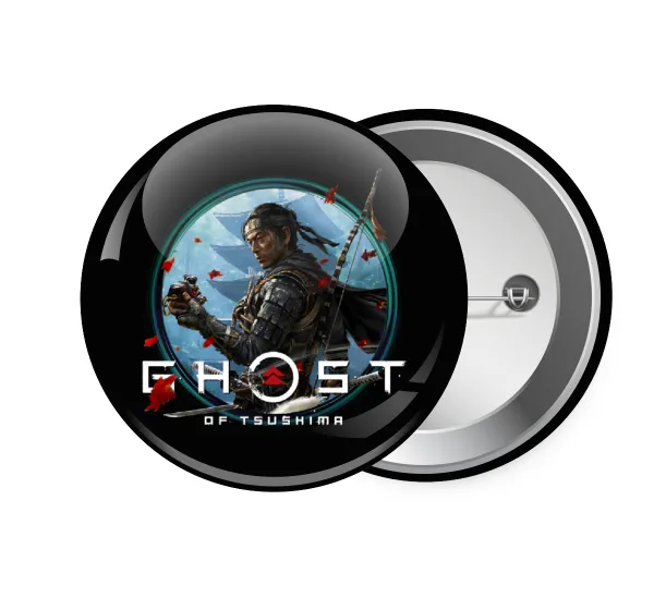 Ghost of Tsushima — Pin badge, 7.5cm