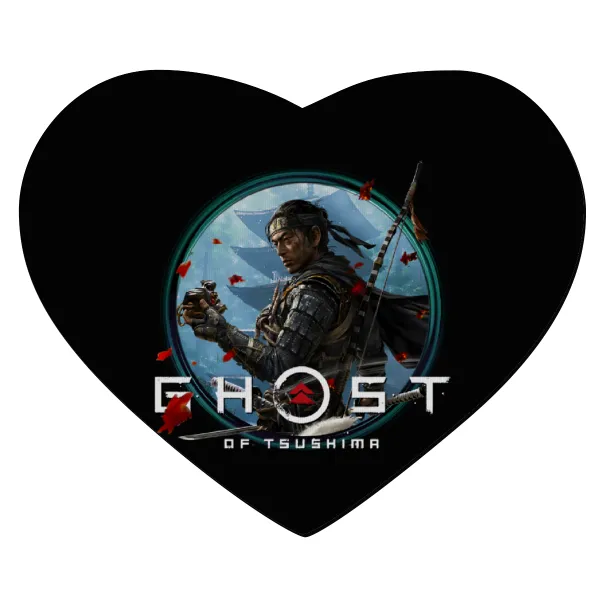 Ghost of Tsushima — Mousepad καρδιά 23x20cm