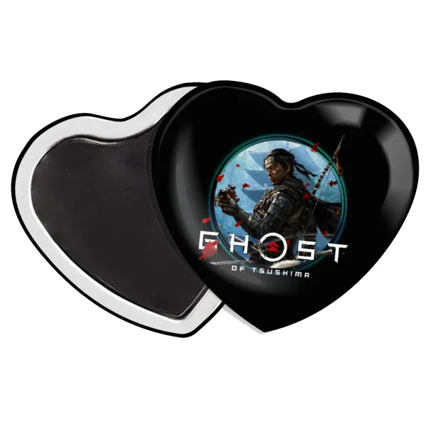 Ghost of Tsushima — Μαγνητάκι καρδιά (57x52mm)