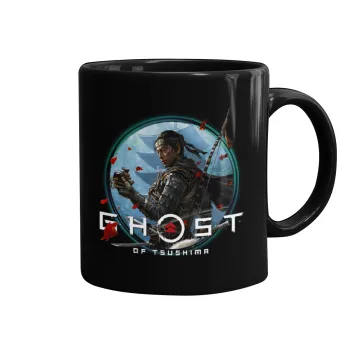 Ghost of Tsushima, Mug black, ceramic, 330ml