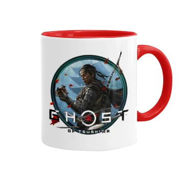 Ghost of Tsushima, Mug colored red, ceramic, 330ml