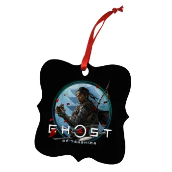 Ghost of Tsushima, Christmas ornament polygon wooden 7.5cm