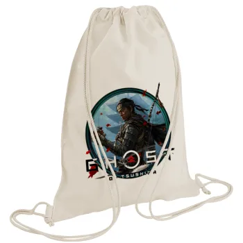 Ghost of Tsushima, Τσάντα πλάτης πουγκί GYMBAG natural (28x40cm)