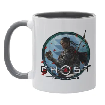 Ghost of Tsushima, Mug colored grey, ceramic, 330ml