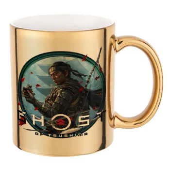 Ghost of Tsushima, Mug ceramic, gold mirror, 330ml