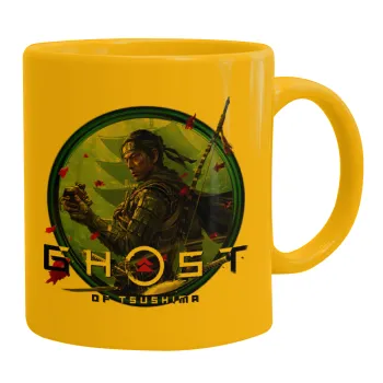 Ghost of Tsushima, Κούπα, κεραμική κίτρινη, 330ml