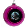 Purple Christmas tree ornament bauble 8cm