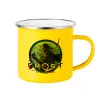 Yellow Enamel Metallic Cup 360ml