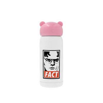 Dunder Mifflin FACT, Ροζ ανοξείδωτο παγούρι θερμό (Stainless steel), 320ml