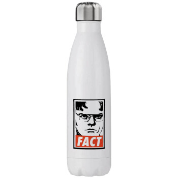 Dunder Mifflin FACT, Μεταλλικό παγούρι θερμός (Stainless steel), διπλού τοιχώματος, 750ml