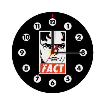 Dunder Mifflin FACT, Ρολόι τοίχου ξύλινο (20cm)